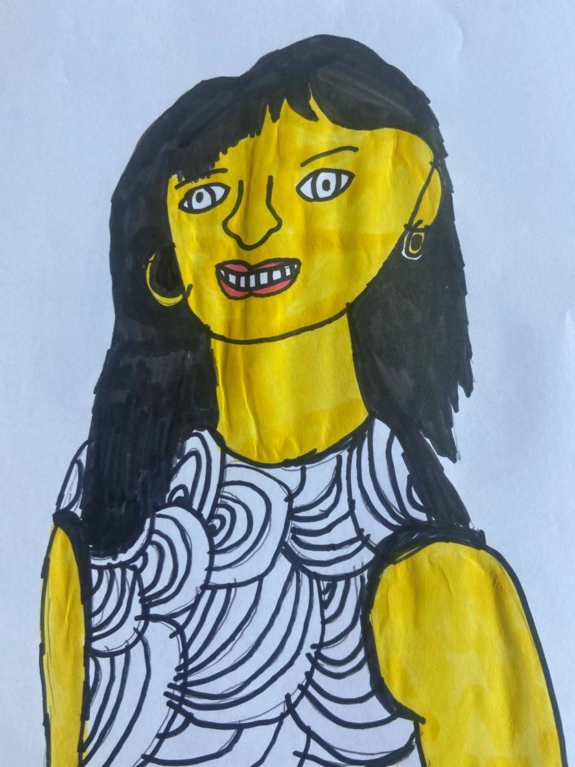 Drawing of Liz Pichon