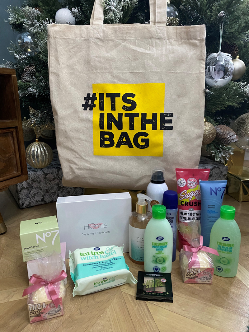 The Hygiene Bank - bag with hygiene products