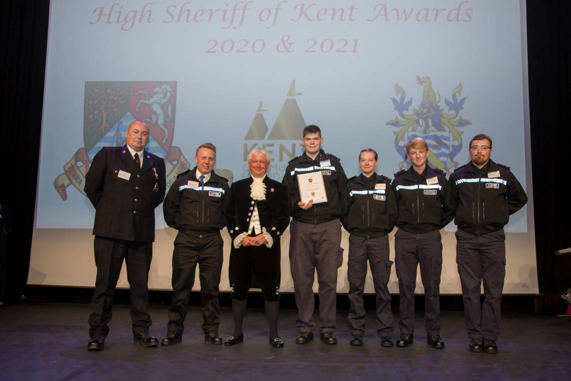 The High Sheriff of Kent Awards - award winner Volunteer Police Cadets, Ashford and Canterbury Divisions 