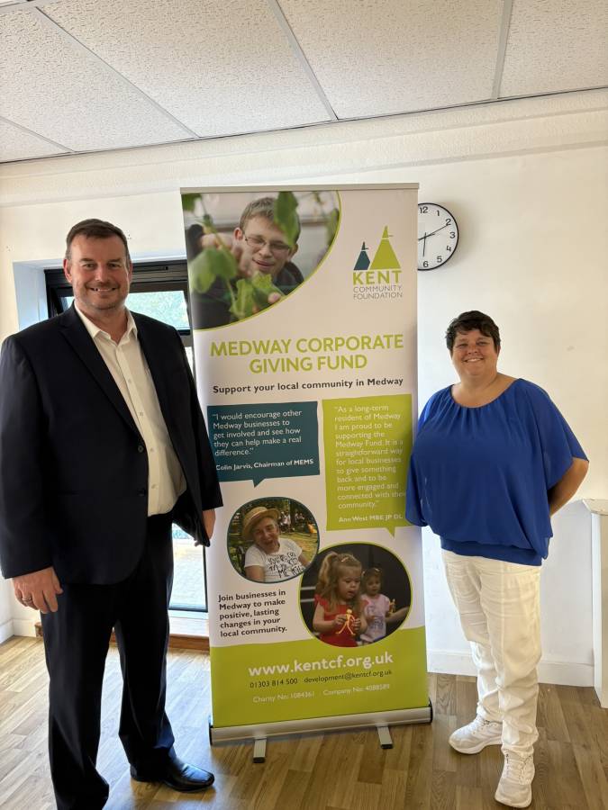 Bruce with charity at Medway event