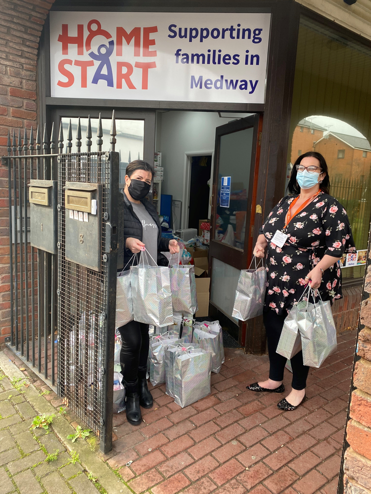 The Hygiene Bank - two women delivering hygiene parcels