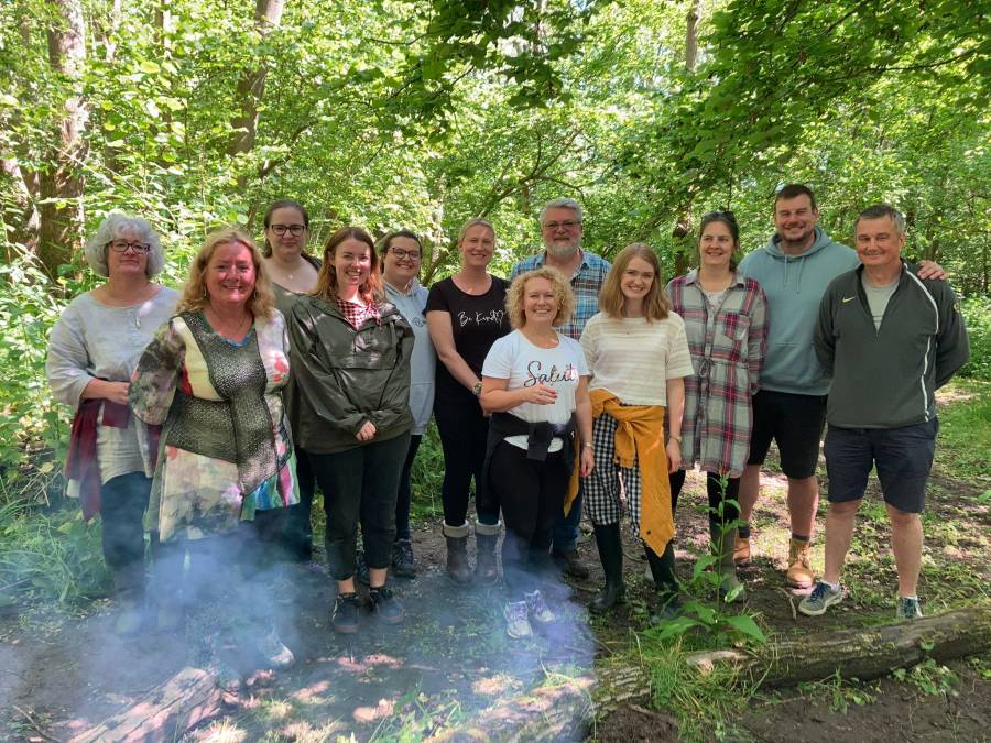 KCF team at Forest School