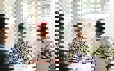 A couple being advised