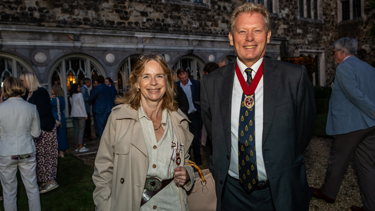 The Lady Colgrain and Jonathan Neame